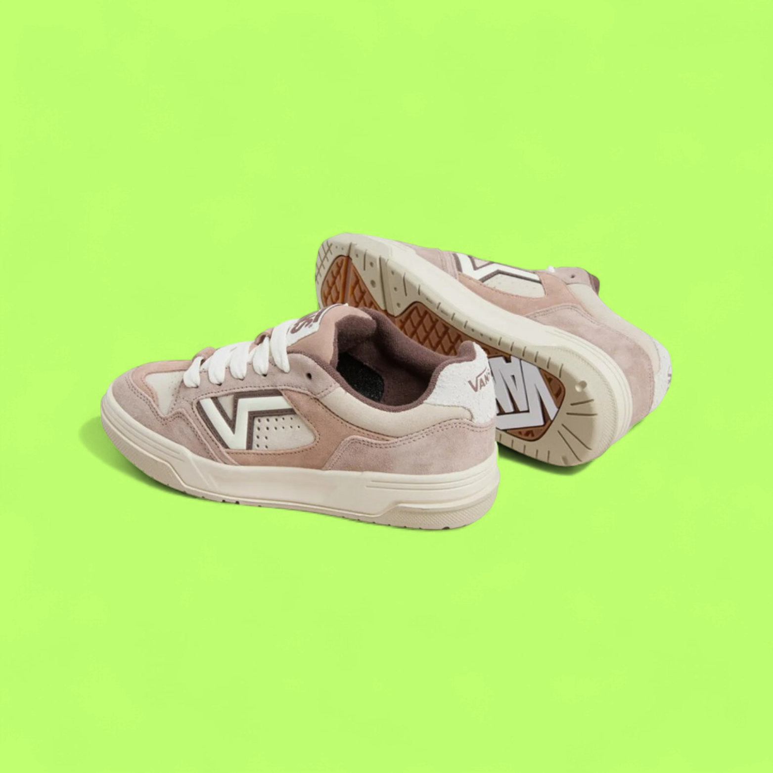 VANS LOWLAND CC SUEDE MUSHROOM PINK BEIGE CASUAL STYLE CWCD
