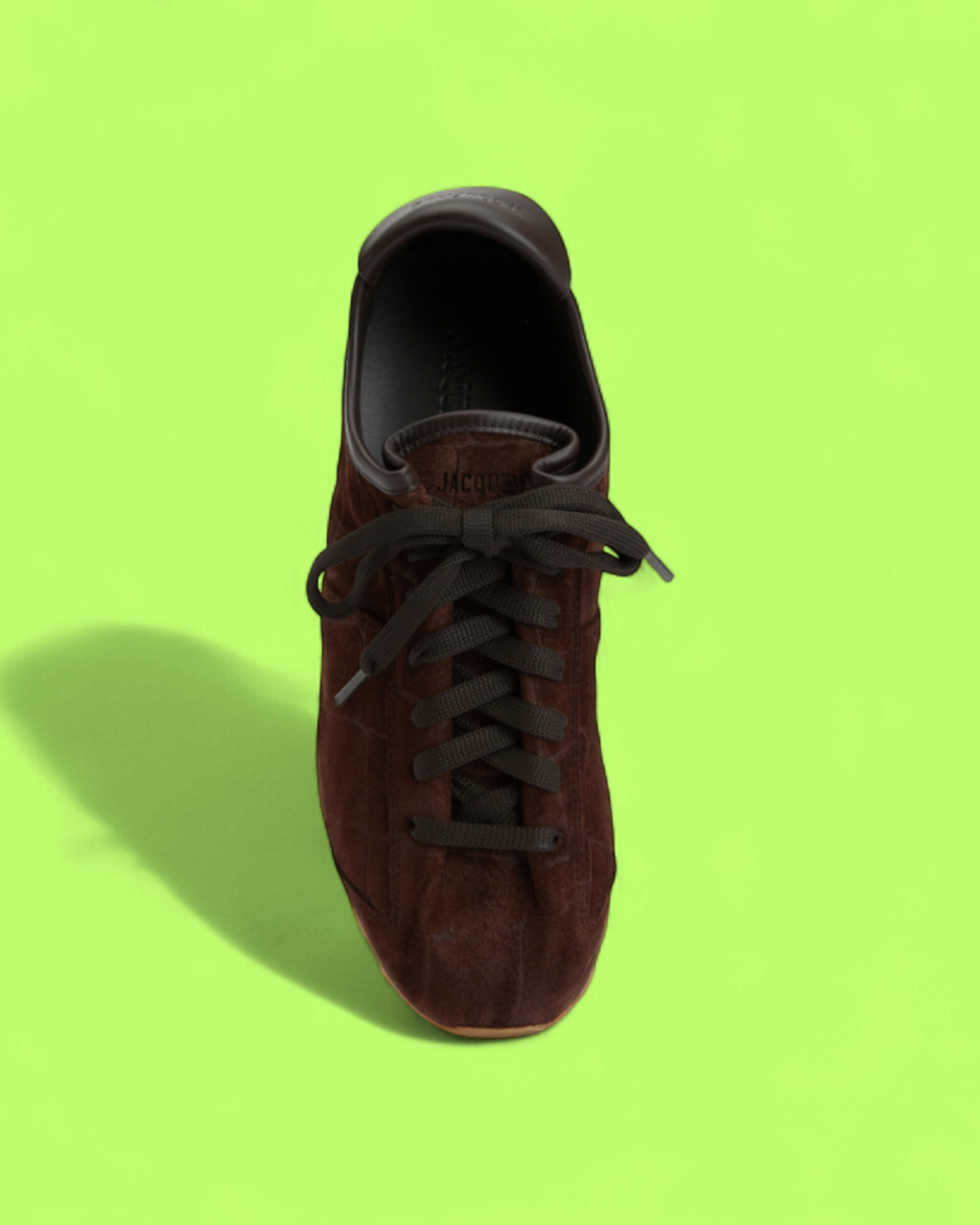 JACQUEMUS RETRO SUEDE SNEAKER BROWN GUM SOLE ICON CWCD