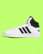 ADIDAS HOOPS MID WHITE BLACK BASKETBALL INSPIRED SNEAKERS CWCD