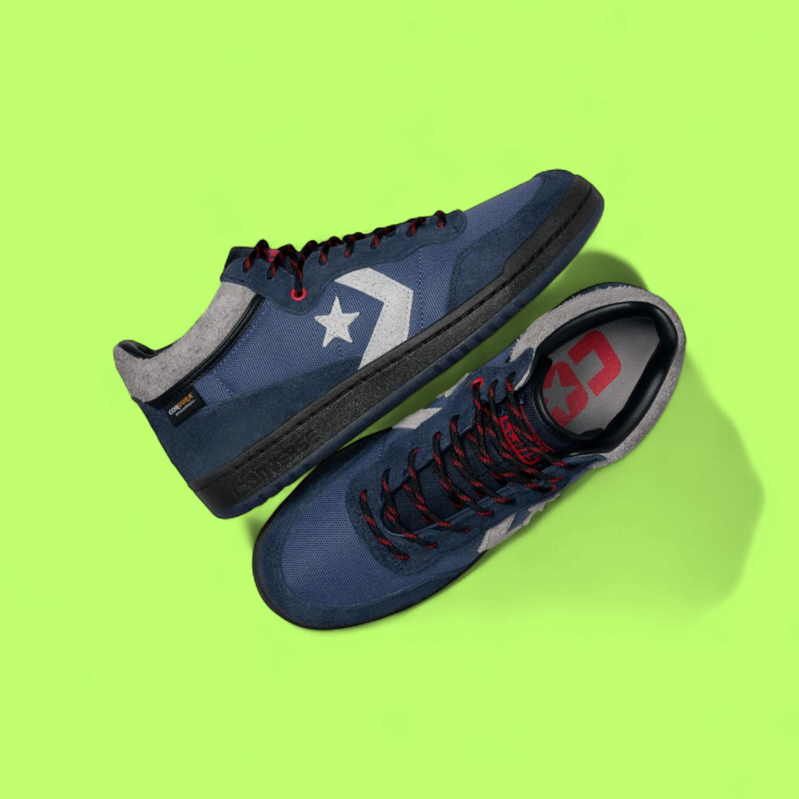 CONVERSE FASTBREAK PRO UNISEX NAVY SUEDE AND CORDURA COURT SNEAKERS