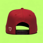 RED BASEBALL CAP WITH LOS ANGELES EMBROIDERY FRONT DESIGN