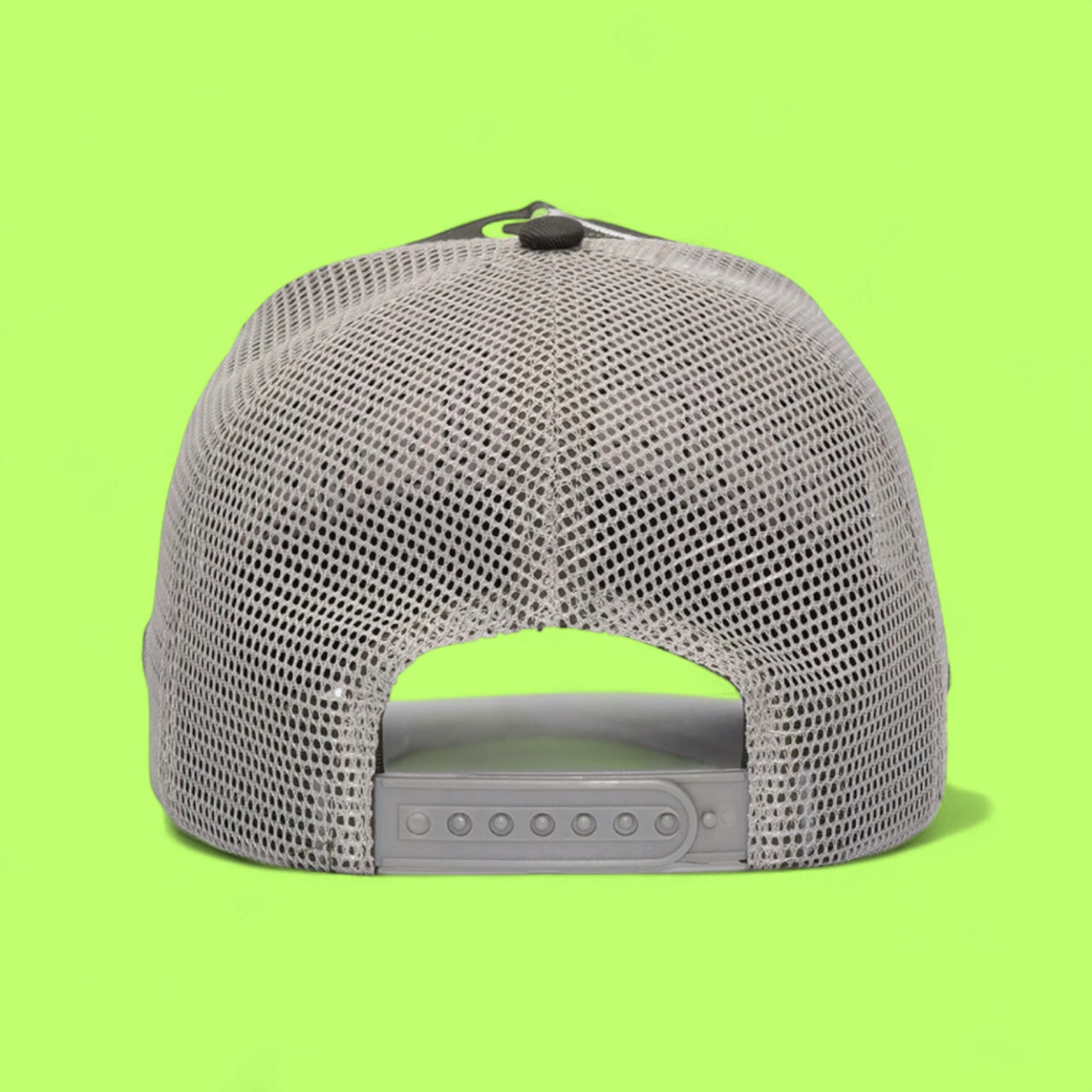 DARK GREEN TRUCKER CAP WITH BOLD WHITE RUST AND RICH LOGO