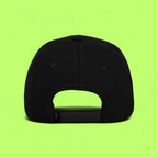 BLACK PANTHER ALL BLACK TRUCKER HAT WITH EMBROIDERED PATCH