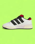 ADIDAS FORUM LOW WHITE BLACK RED RETRO BASKETBALL SNEAKERS