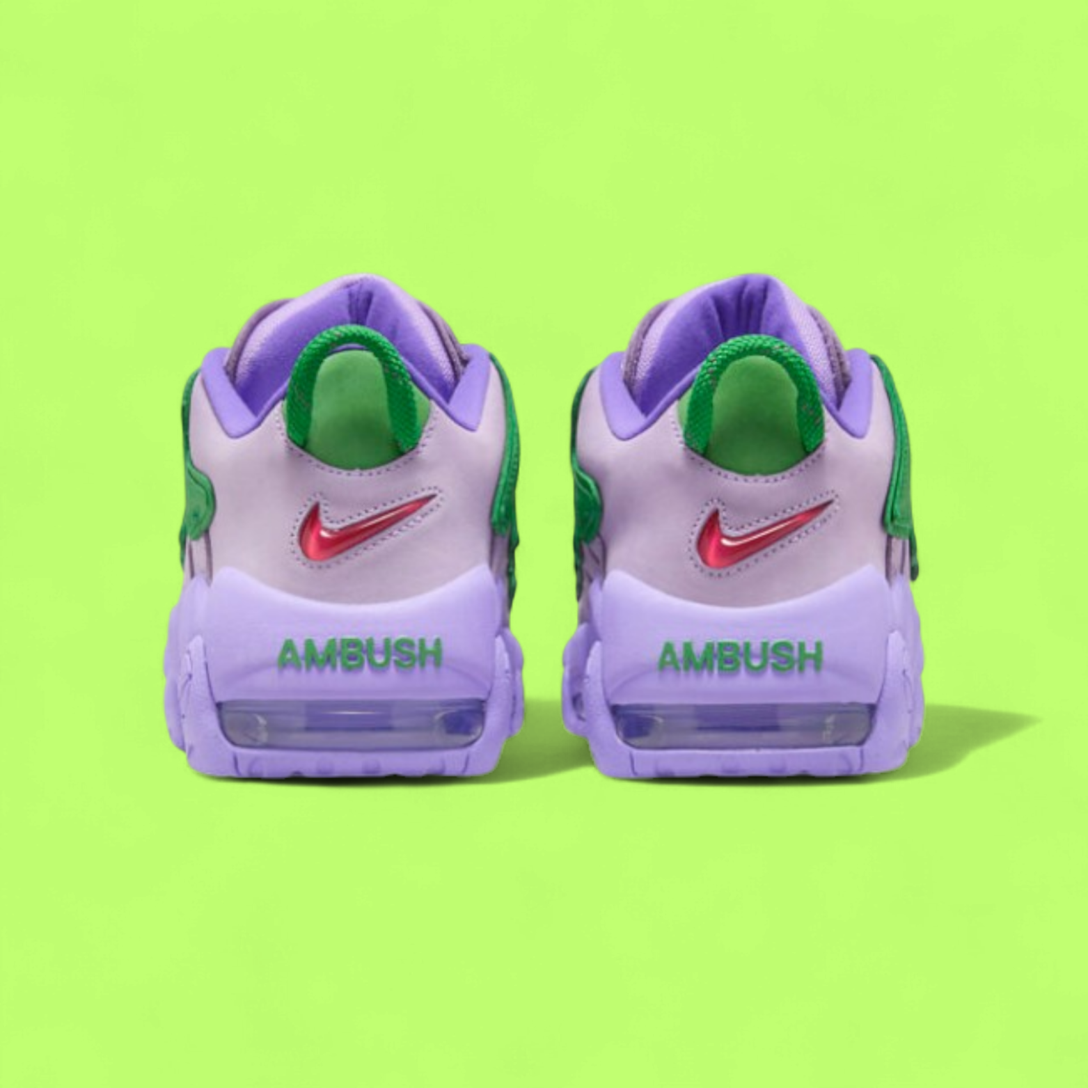 NIKE AIR MORE UPTEMPO LOW AMBUSH LILAC LIMITED STYLE EDITION