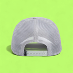 MAVERICK WOLF GREY TRUCKER HAT WITH EMBROIDERED WOLF PATCH