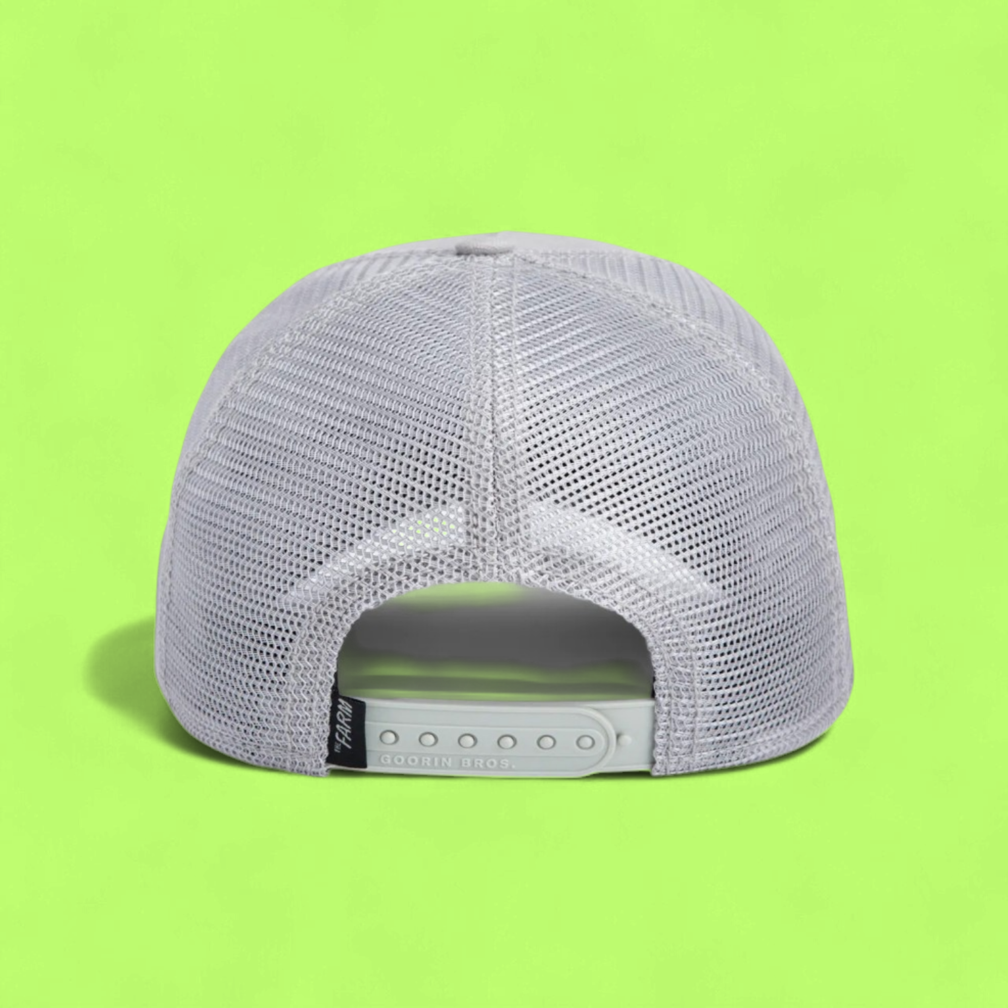 MAVERICK WOLF GREY TRUCKER HAT WITH EMBROIDERED WOLF PATCH