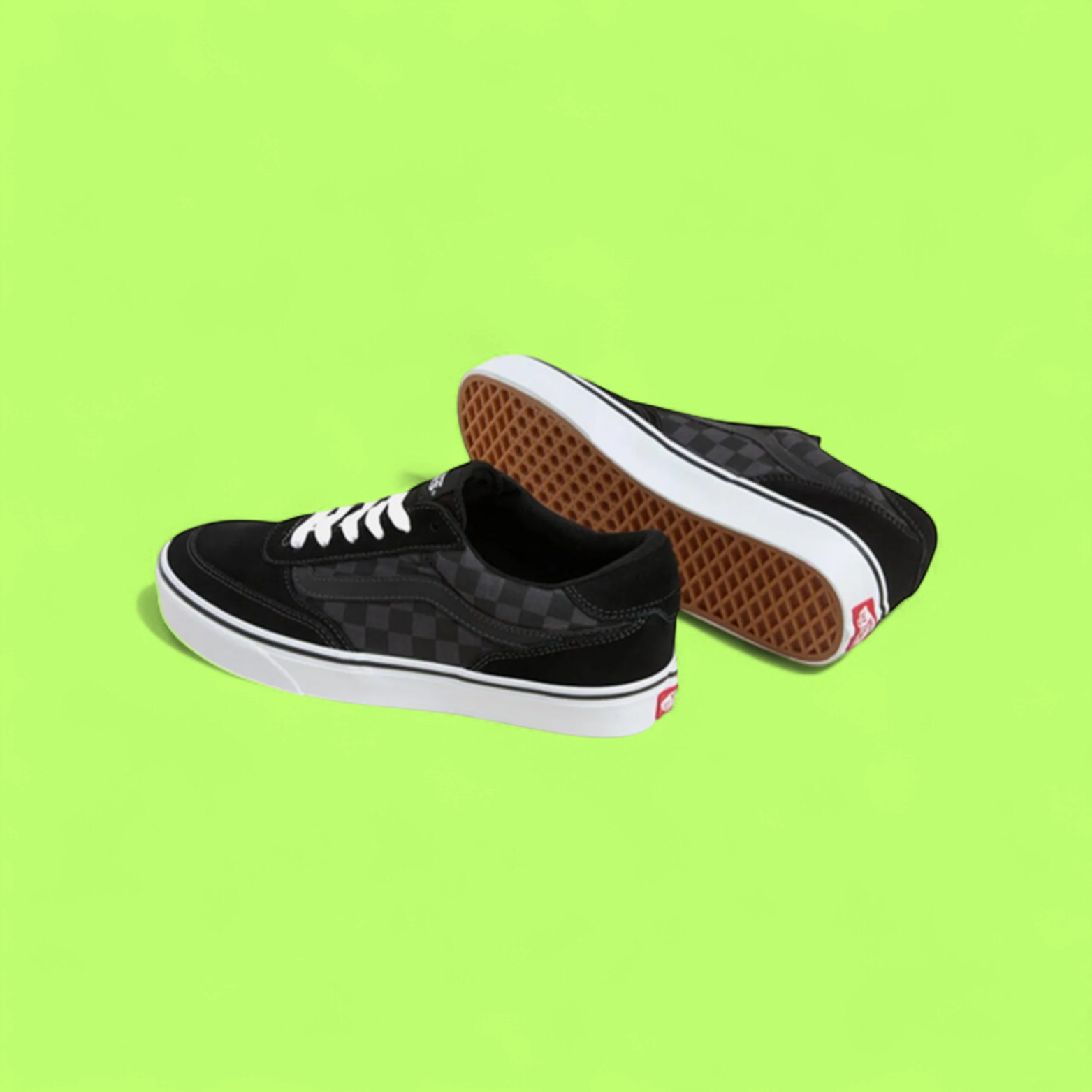 VANS BROOKLYN LS MEN'S BLACK LEATHER CASUAL SKATE STYLE SNEAKERS
