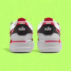 NIKE AIR FORCE 1 SHADOW WHITE RED LAYERED STREET STYLE DROP