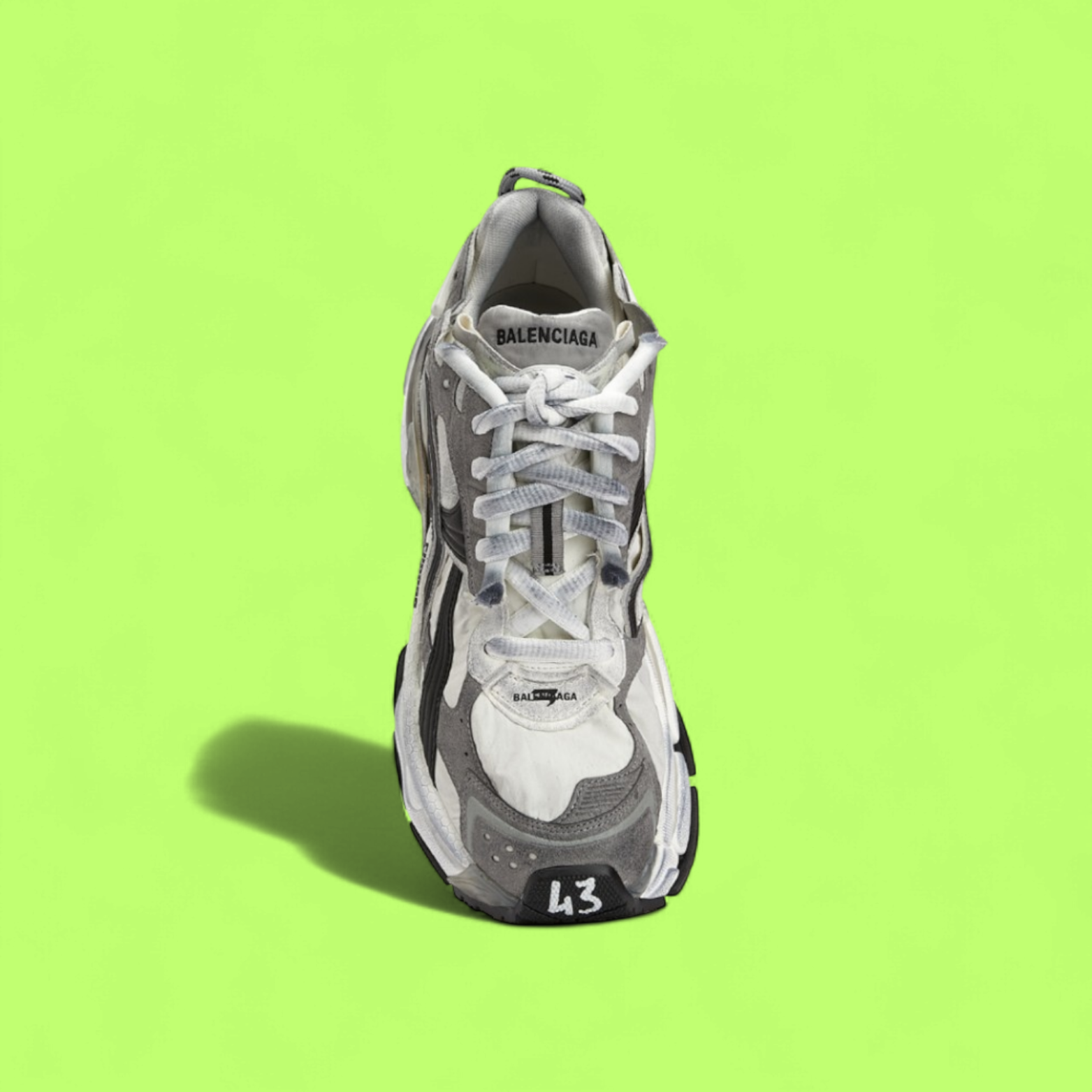 BALENCIAGA RUNNER SNEAKERS WITH DISTRESSED DESIGN MULTI