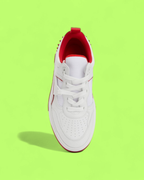CHRISTIAN LOUBOUTIN FUN VIEIRA SPIKES WHITE RED LEATHER