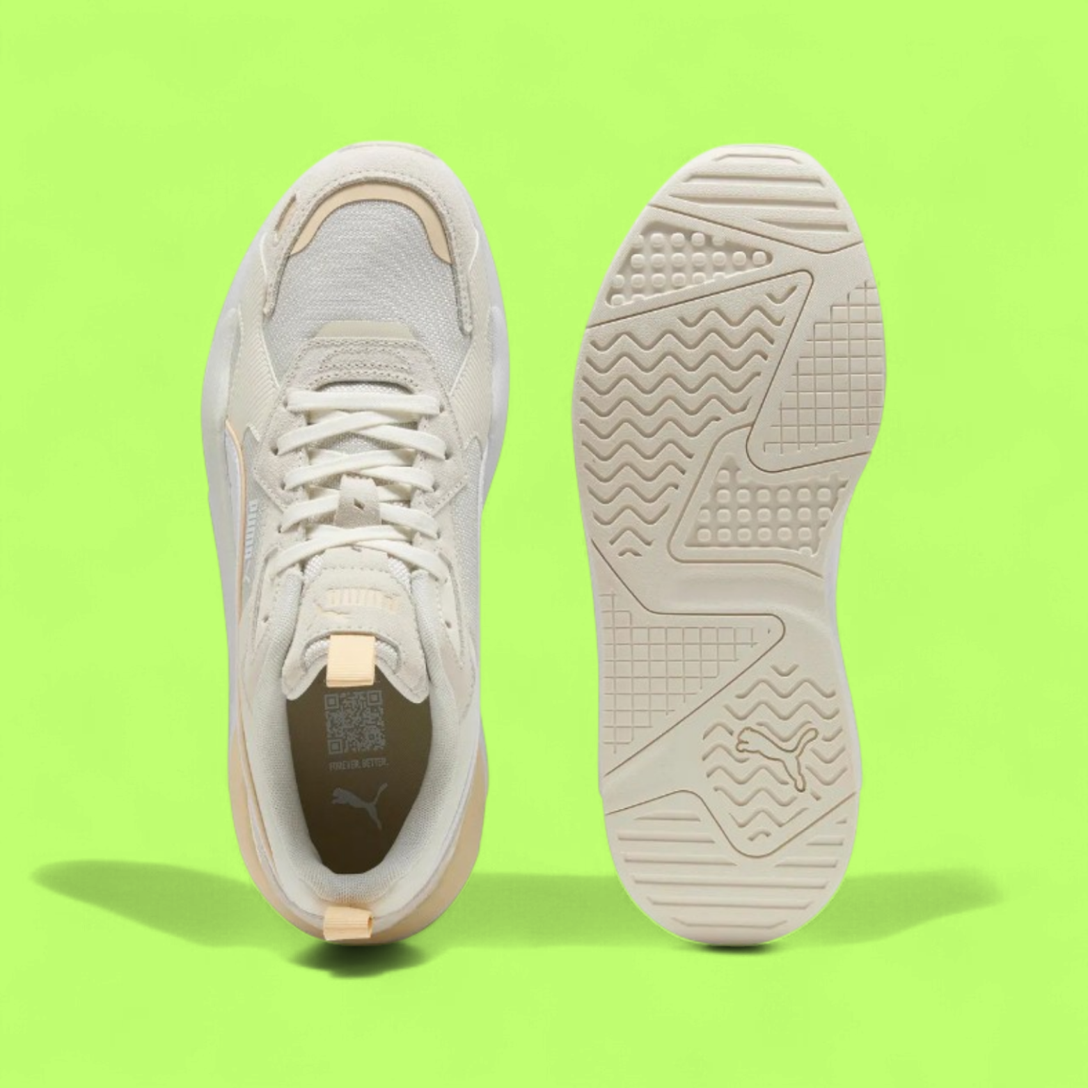 PUMA X-RAY 3 SD UNISEX BEIGE RETRO CHUNKY SNEAKERS WRT