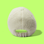 INVERNI WHITE BOUCLÉ TEXTURED BASEBALL CAP ELEGANT DESIGN