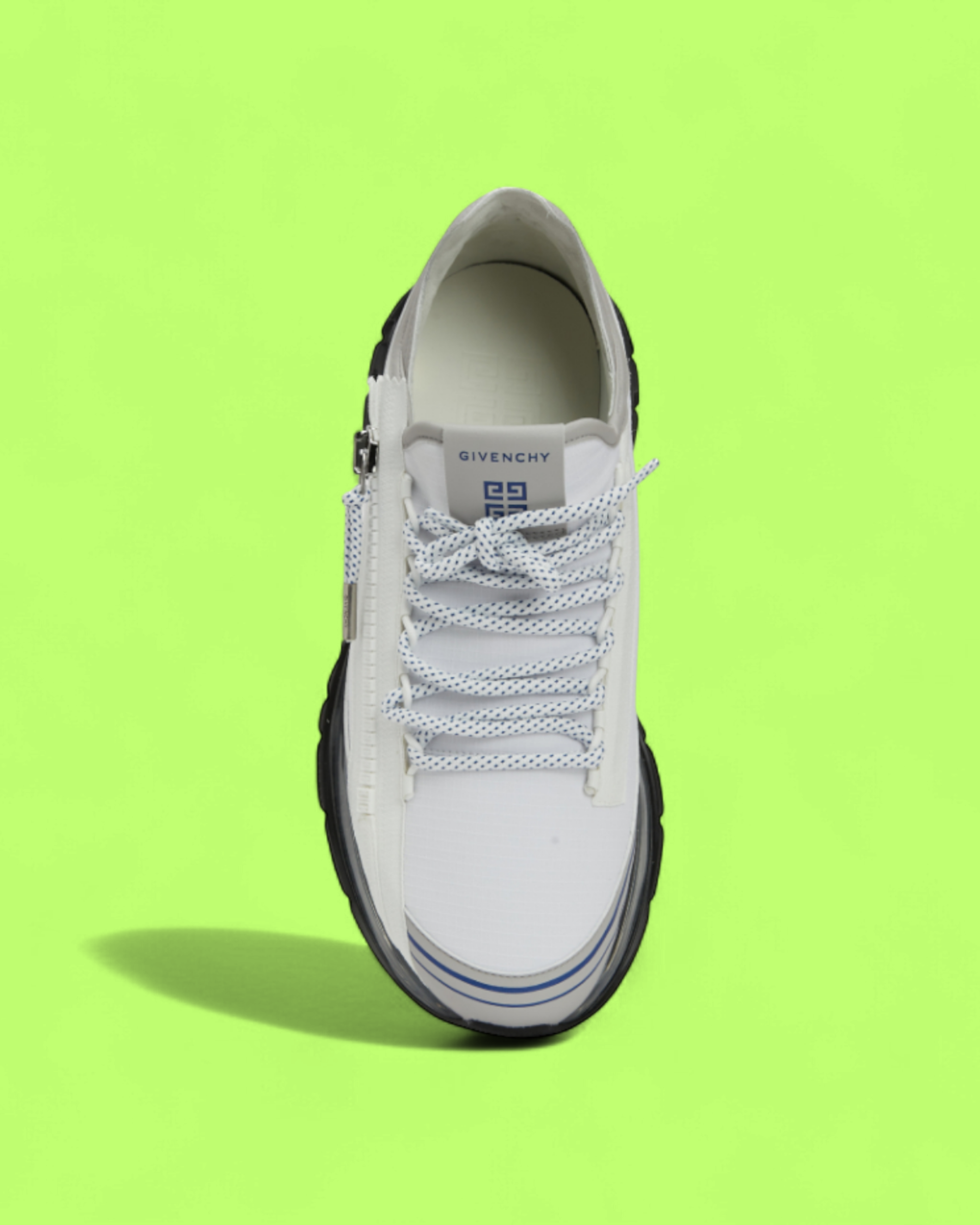 GIVENCHY WHITE GREY TRANSPARENT SOLE LUXURY SNEAKERS CWCD