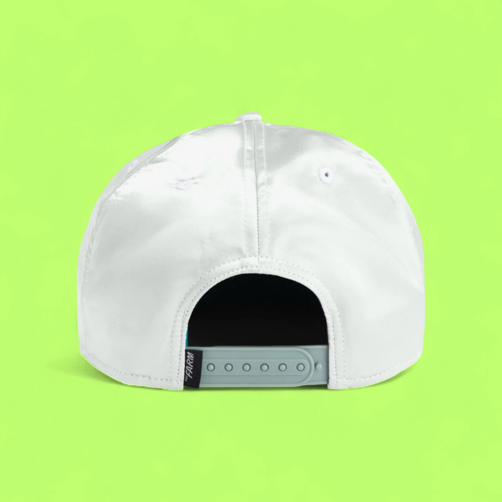 CONEY ISLAND WHITE SNAPBACK HAT WITH TROPICAL EMBROIDERY