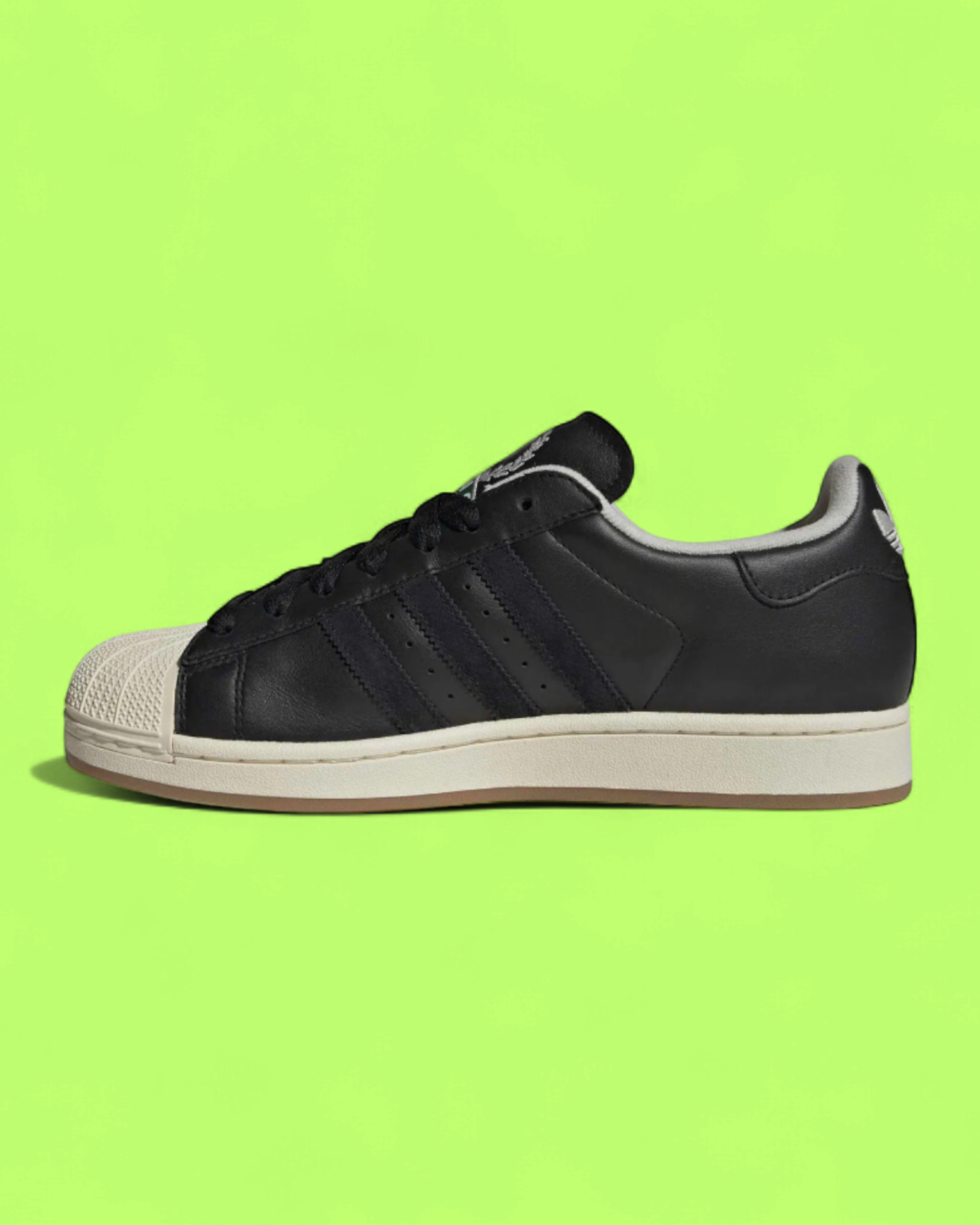 ADIDAS SUPERSTAR BLACK WHITE LEATHER CLASSIC SHELL TOE SNEAKER
