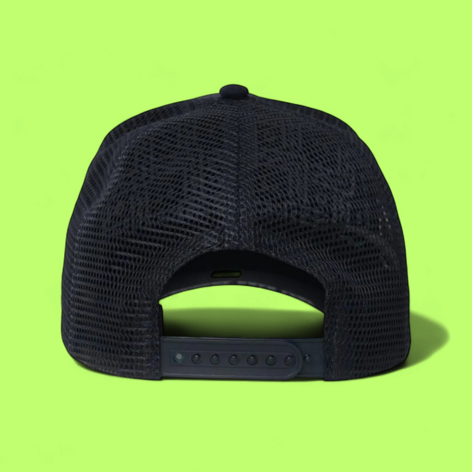 BLACK TRUCKER CAP WITH BROWN CHECKERED RETRO DESIGN