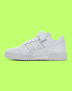 ADIDAS FORUM LOW TRIPLE WHITE LEATHER CLASSIC CASUAL SNEAKERS