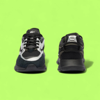 LACOSTE SPORT L003 NEO MEN'S BLACK MESH AND LEATHER SNEAKERS