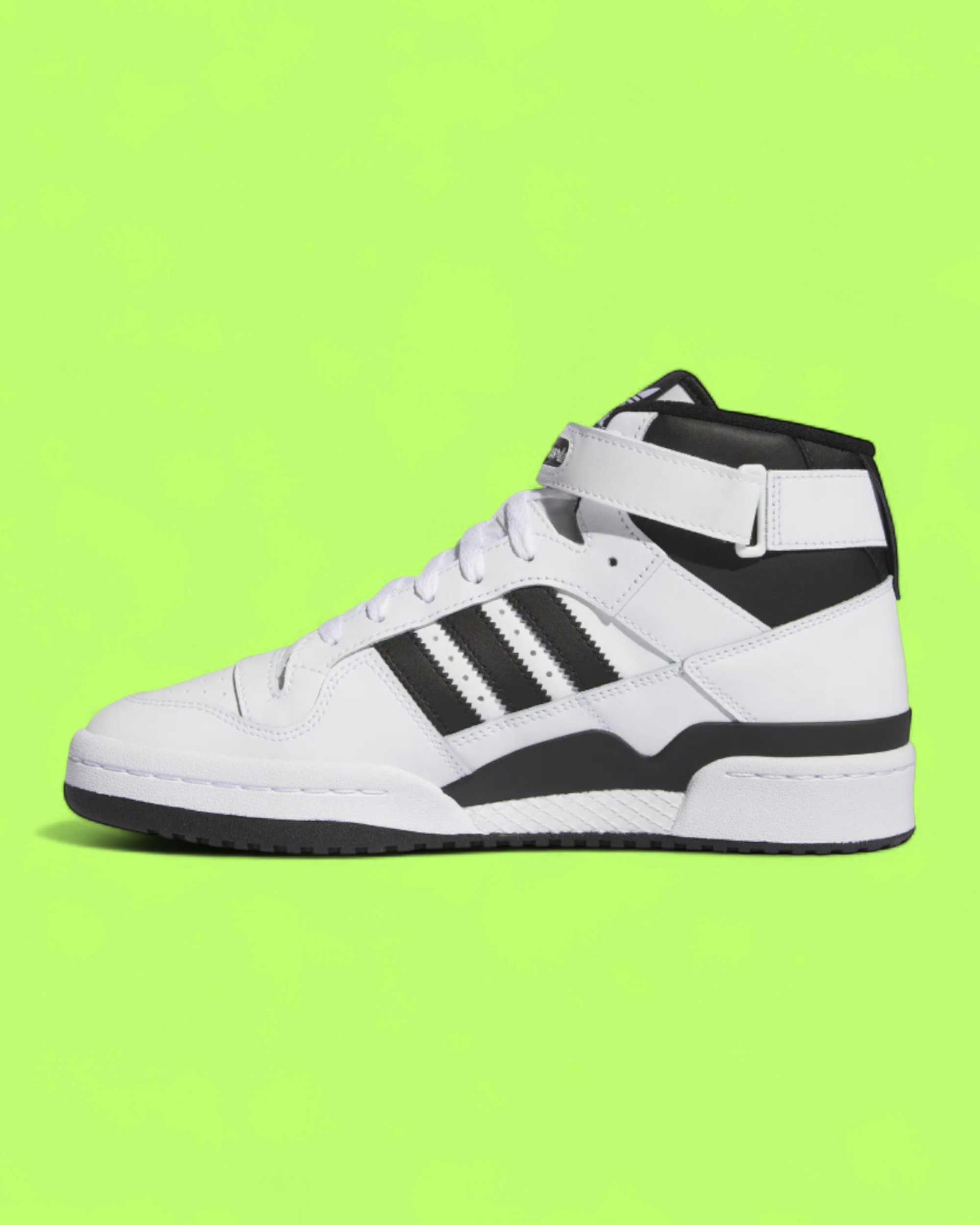 ADIDAS FORUM MID WHITE BLACK RETRO BASKETBALL SNEAKERS CWCD