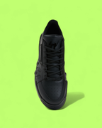 GIUSEPPE ZANOTTI BLACK LEATHER CHUNKY SOLE MODERN SNEAKERS