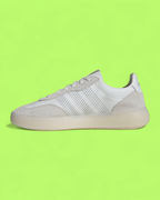 ADIDAS BARREDA WHITE BEIGE MINIMALIST LEATHER CASUAL SNEAKERS