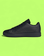 ADIDAS ADVANTAGE TRIPLE BLACK LEATHER CASUAL SNEAKERS CWCD