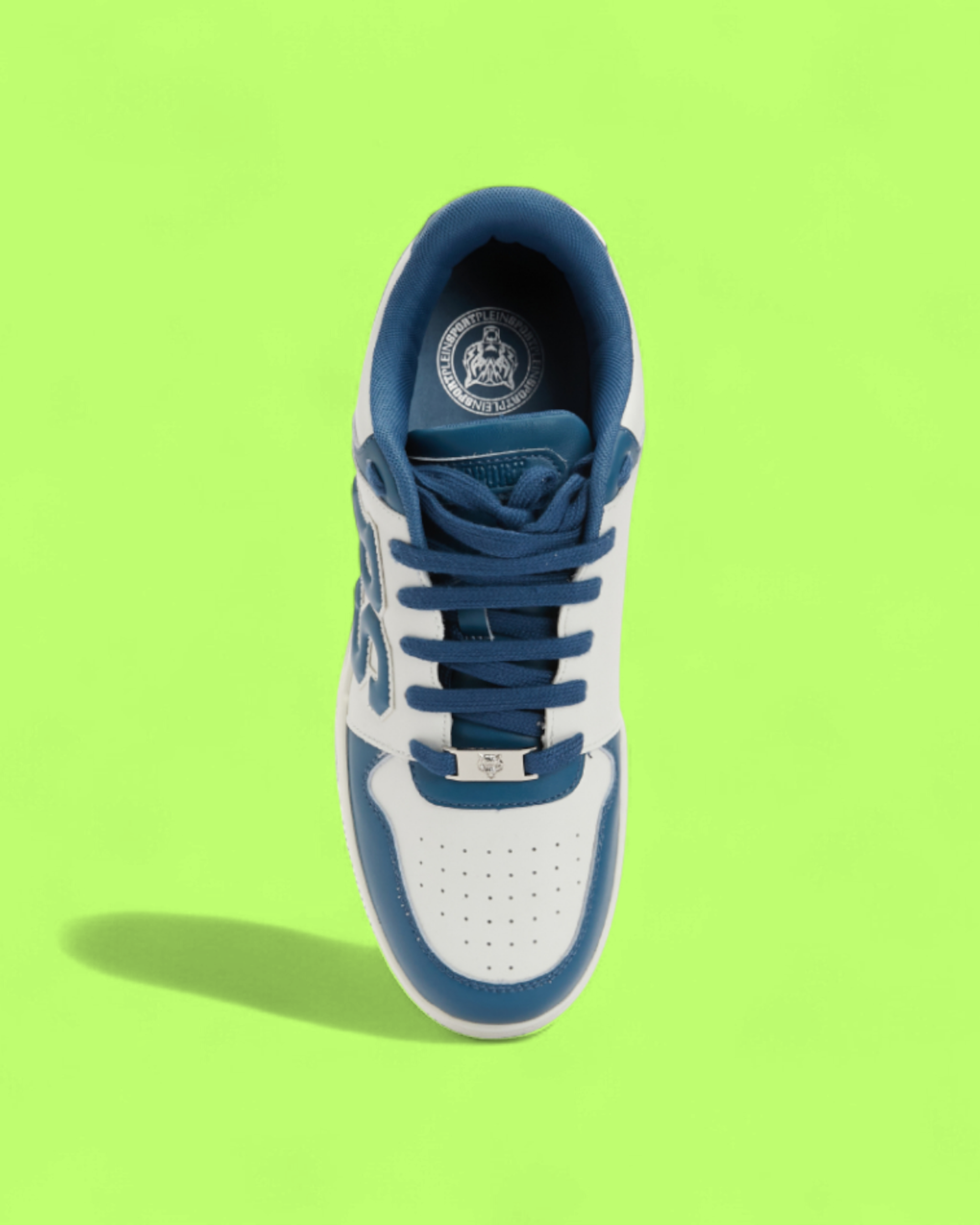 PHILIPP PLEIN SPORT BLUE WHITE PS LOGO PANEL PREMIUM LEATHER