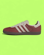 ADIDAS SAMBA BURGUNDY CREAM RETRO GUM SOLE SNEAKER CWCD ICON
