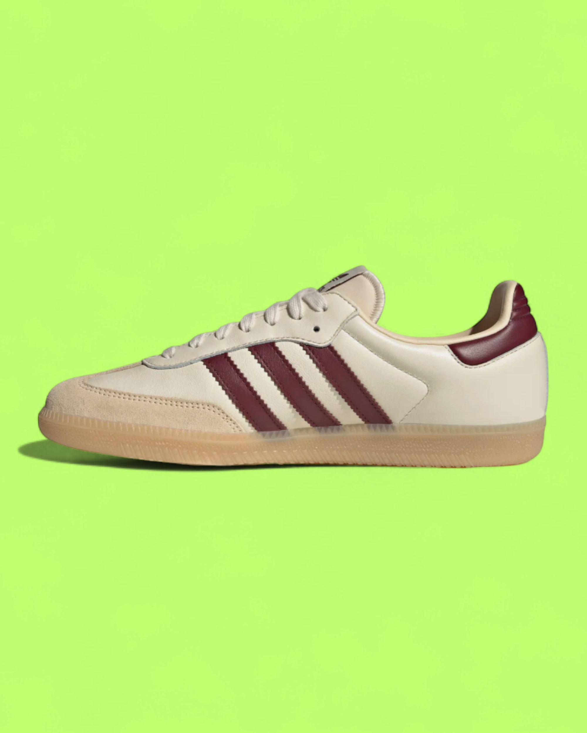 ADIDAS SAMBA WHITE MAROON GUM RETRO CLASSIC SNEAKER CWCD