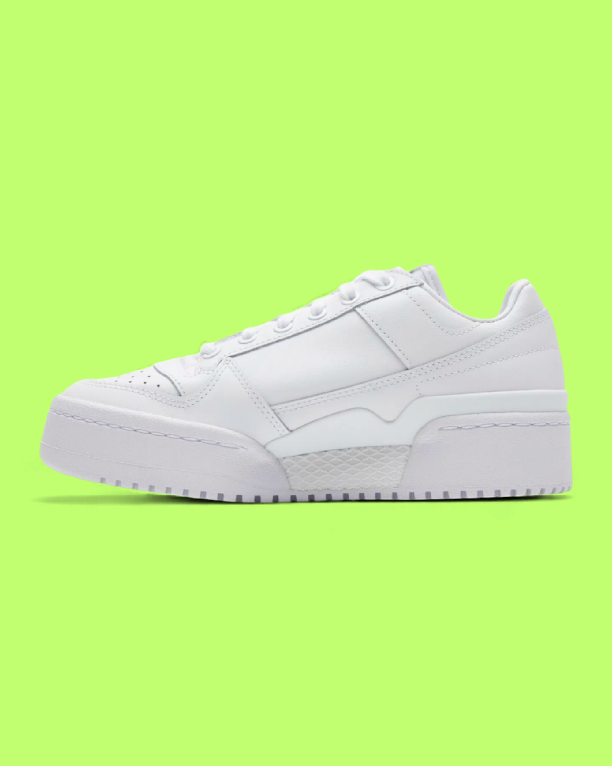 ADIDAS FORUM BOLD TRIPLE WHITE PLATFORM CASUAL SNEAKERS CWCD