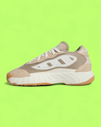 ADIDAS NITEBALL BEIGE WHITE MESH LEATHER OVERLAY CHUNKY SNEAKERS