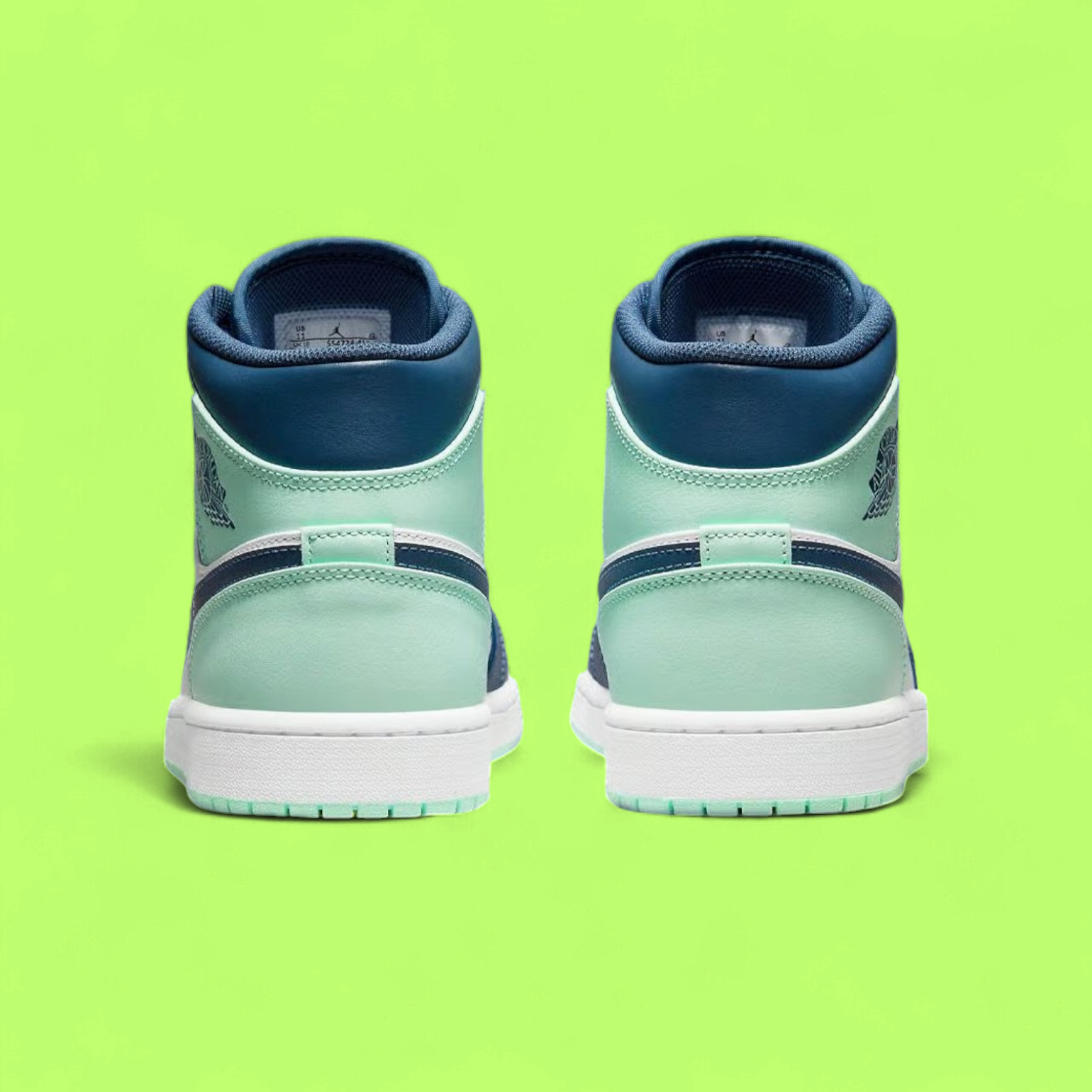 NIKE AIR JORDAN 1 MID MYSTIC BLUE NAVY MINT FOAM EDITION DROPZZ