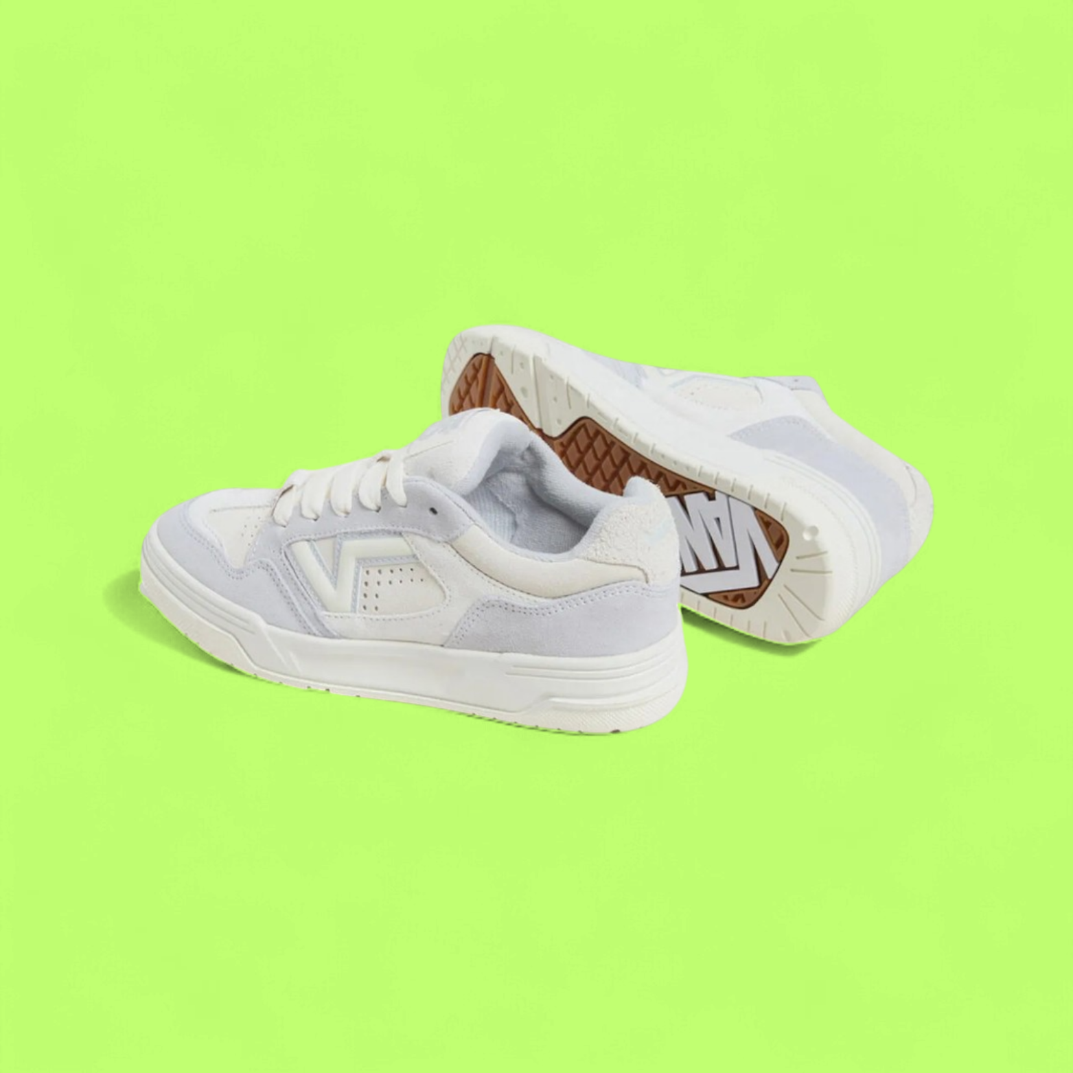 VANS LOWLAND CC SUEDE LIGHT GREY WHITE CASUAL STYLE CWCD