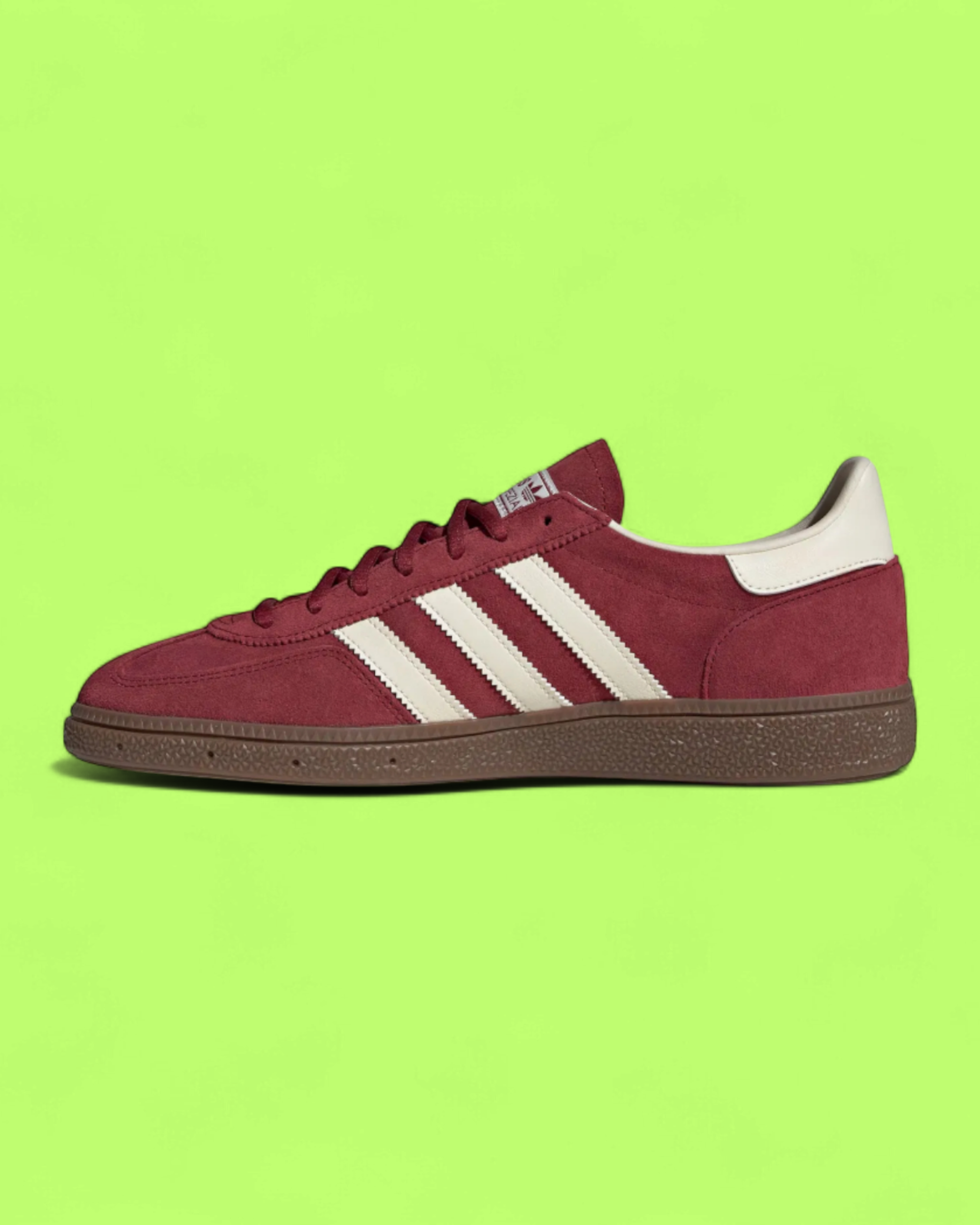 ADIDAS HANDBALL SPEZIAL BURGUNDY WHITE RETRO SUEDE CASUAL SHOES