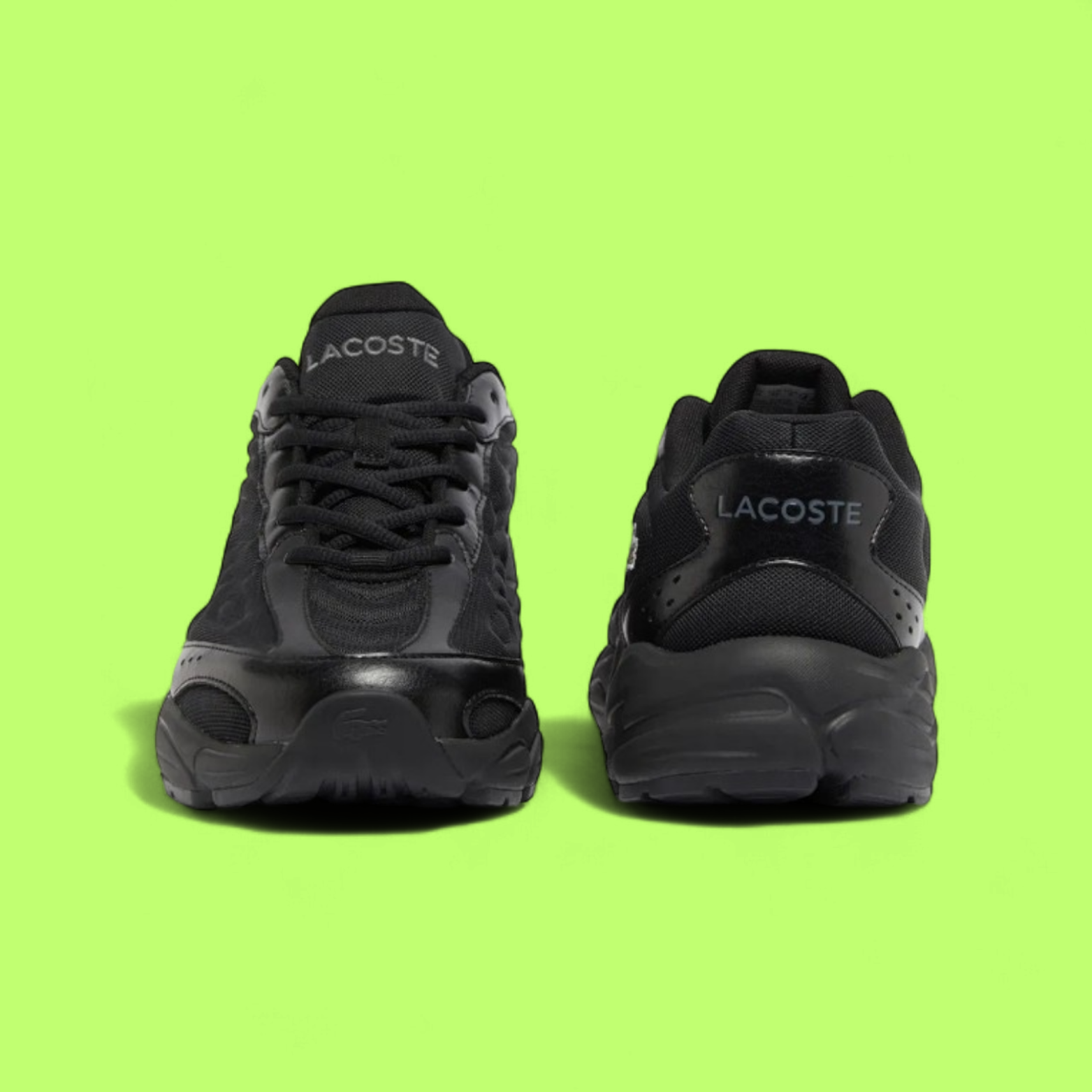 LACOSTE STORM 96 2K LITE MEN'S BLACK RETRO RUNNING STYLE SNEAKERS