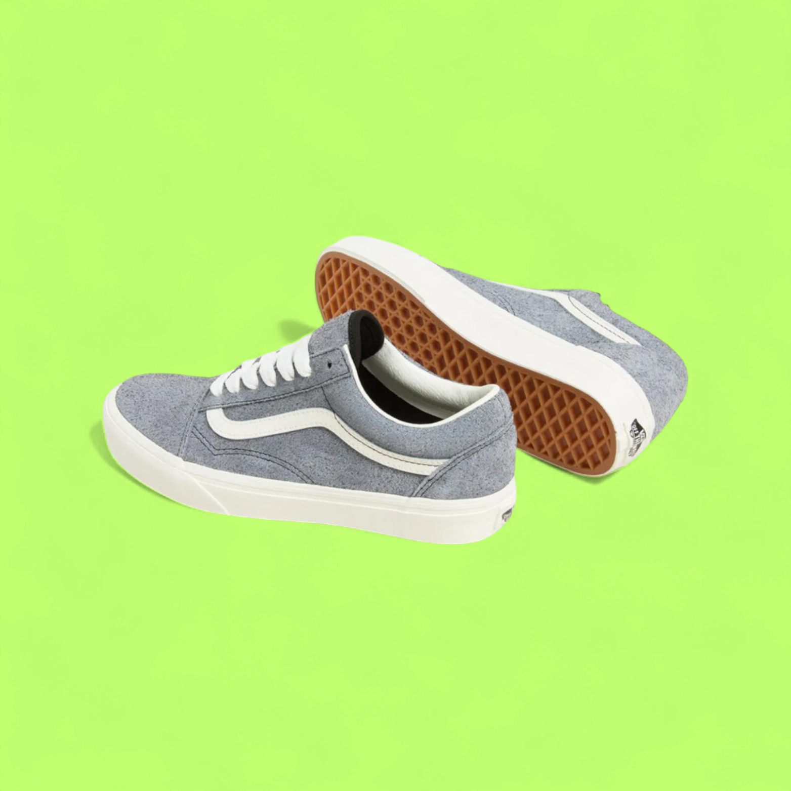 VANS OLD SKOOL PREMIUM GREY SUEDE WHITE STRIPE STYLE CWCD