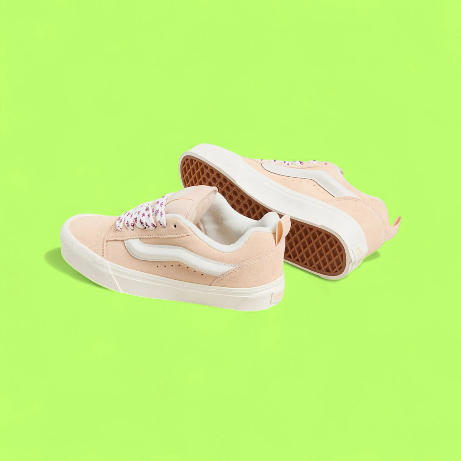 VANS LOWLAND CC BEIGE WHITE FLORAL LACE SKATE STYLE CWCD