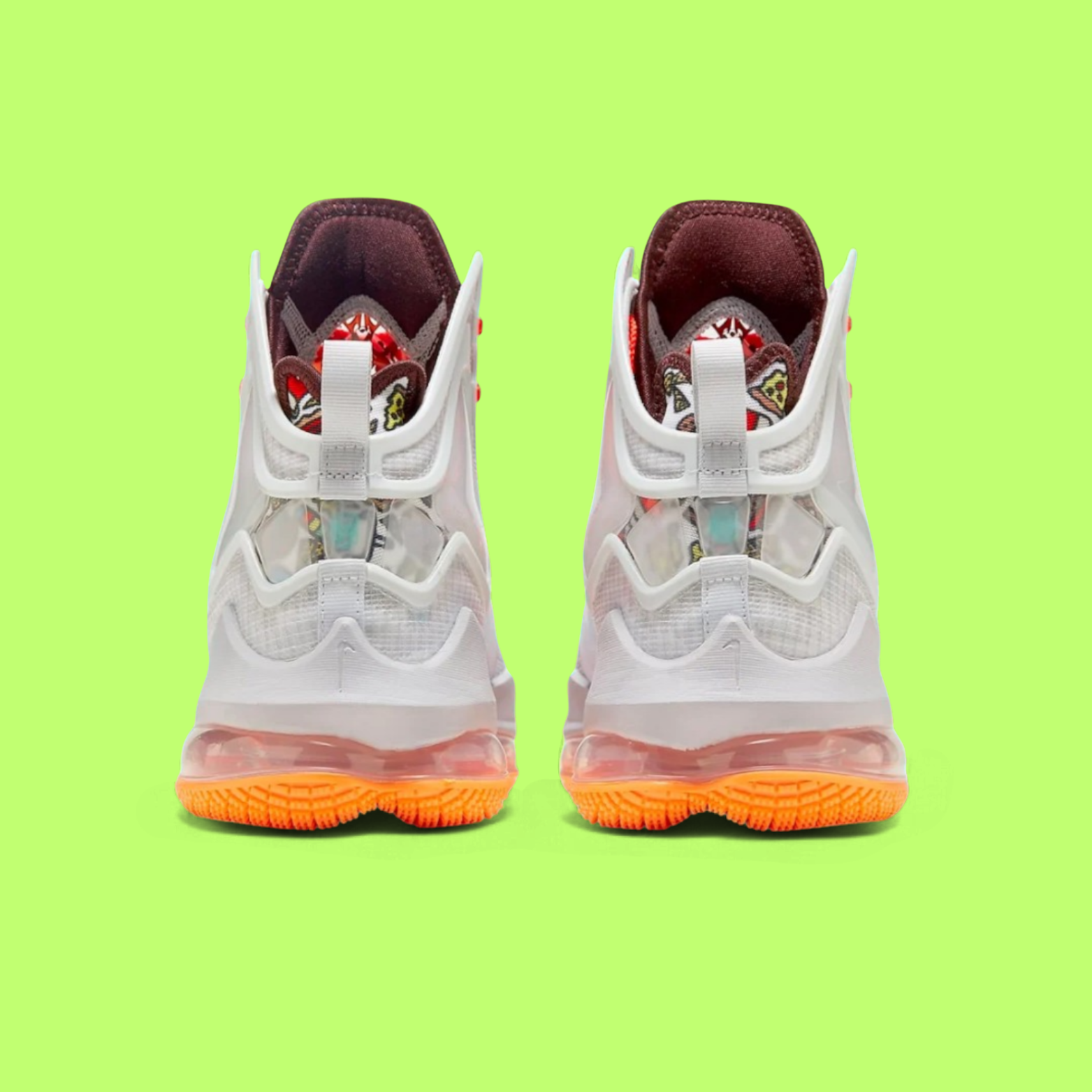NIKE LEBRON 19 FAST FOOD MULTI-COLOR BURGER FRIES ENERGY