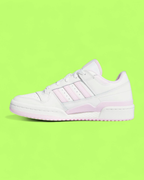 ADIDAS FORUM LOW WHITE PINK LEATHER RETRO CASUAL CLASSIC CWCD