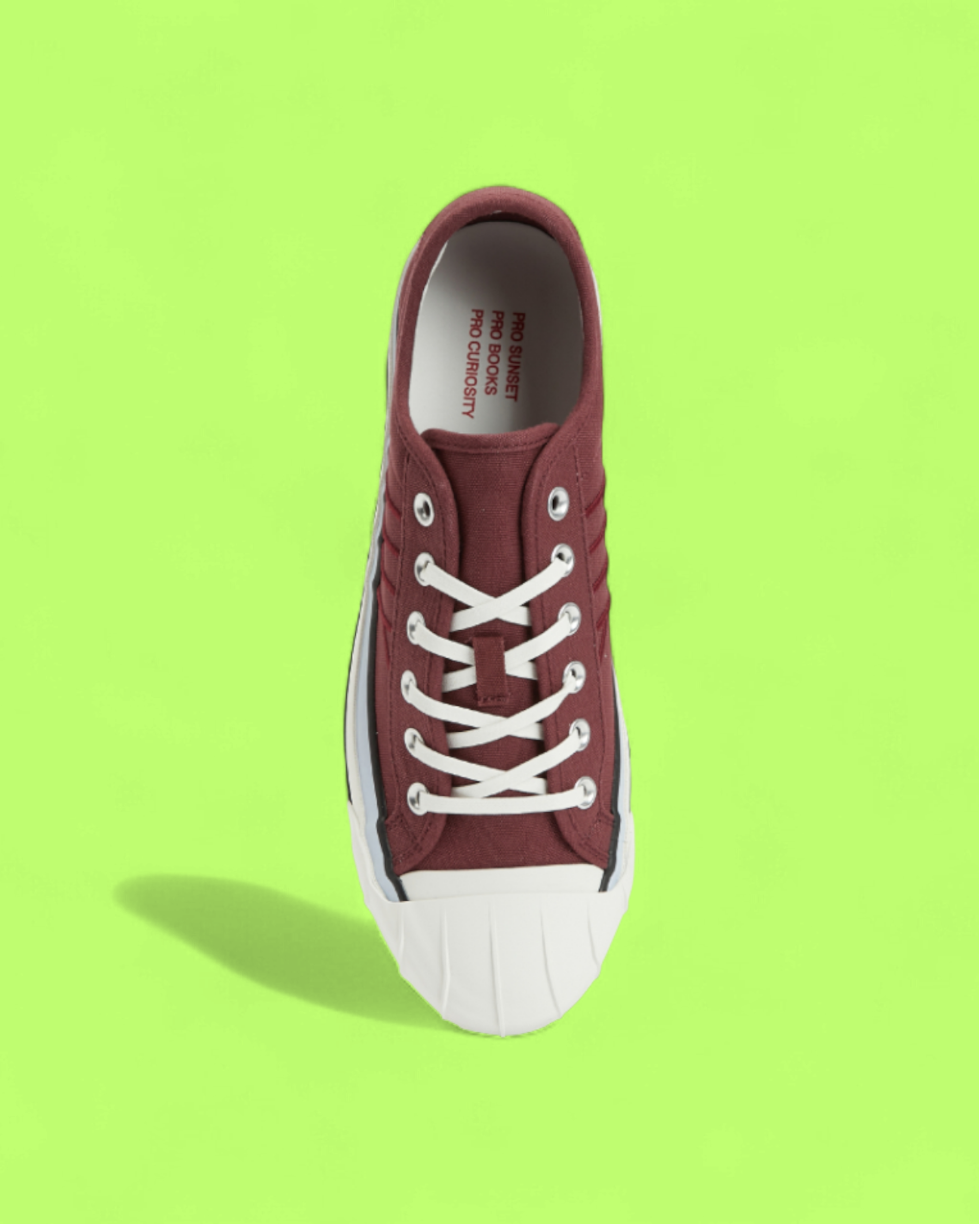 PRO-KEDS ROYAL LO CLASSIC BURGUNDY CANVAS RETRO LIFESTYLE