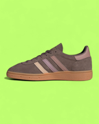 ADIDAS HANDBALL SPEZIAL BROWN PINK RETRO SUEDE CASUAL SNEAKERS