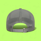 NEW ERA NY YANKEES GREY MESH METAL LOGO TRUCKER CAP