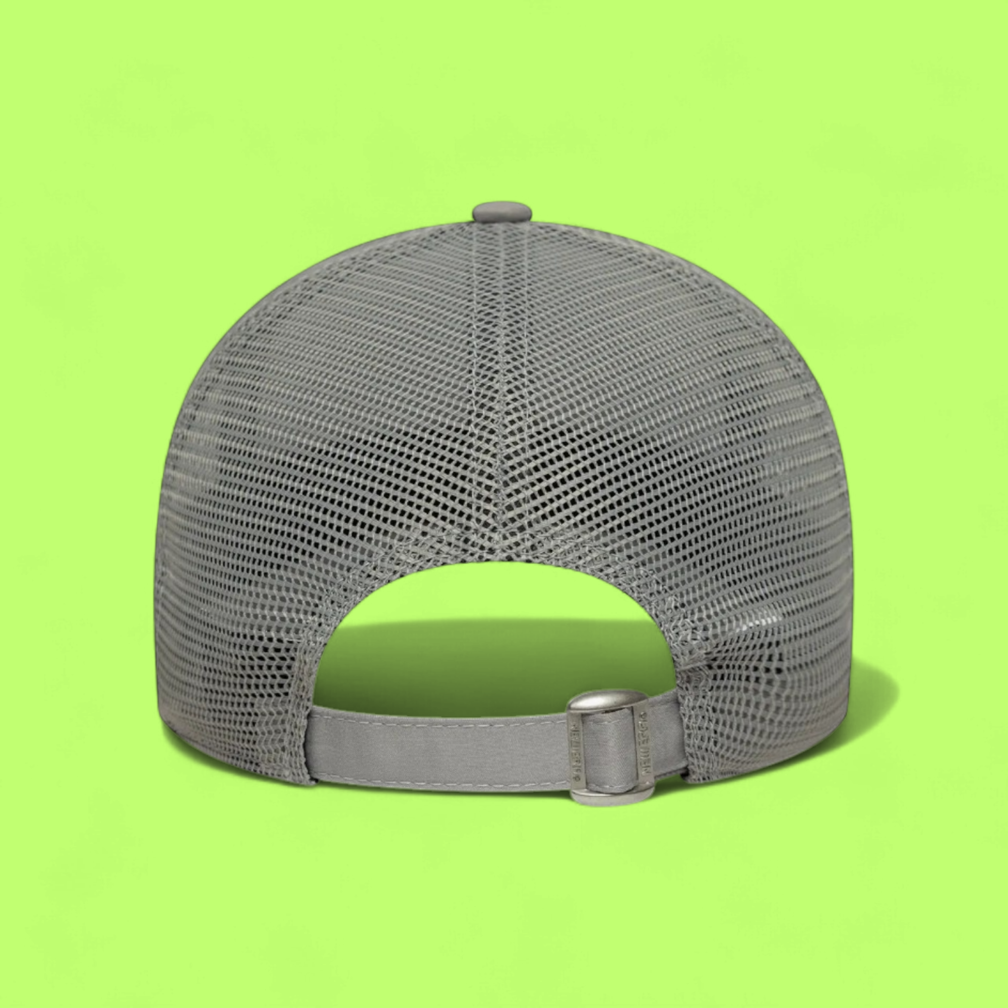 NEW ERA NY YANKEES GREY MESH METAL LOGO TRUCKER CAP