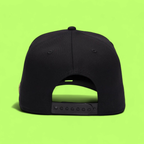 BLACK BASEBALL CAP WITH GOLD DEAL EMBROIDERY FRONT LOGO