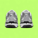 NIKE P-6000 METALLIC SILVER BLACK RETRO RUNNING SNEAKERS