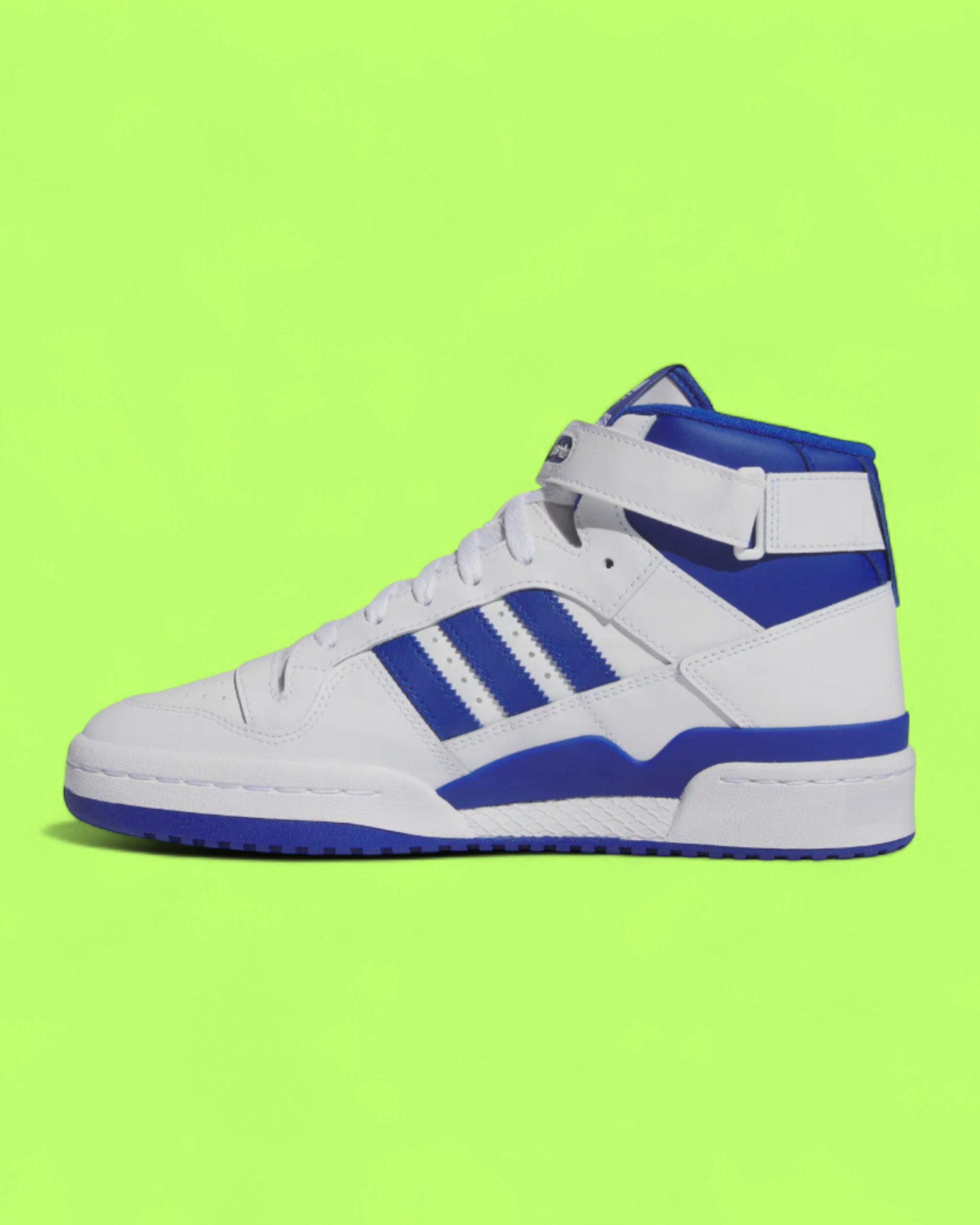 ADIDAS FORUM MID WHITE BLUE RETRO BASKETBALL INSPIRED SNEAKERS