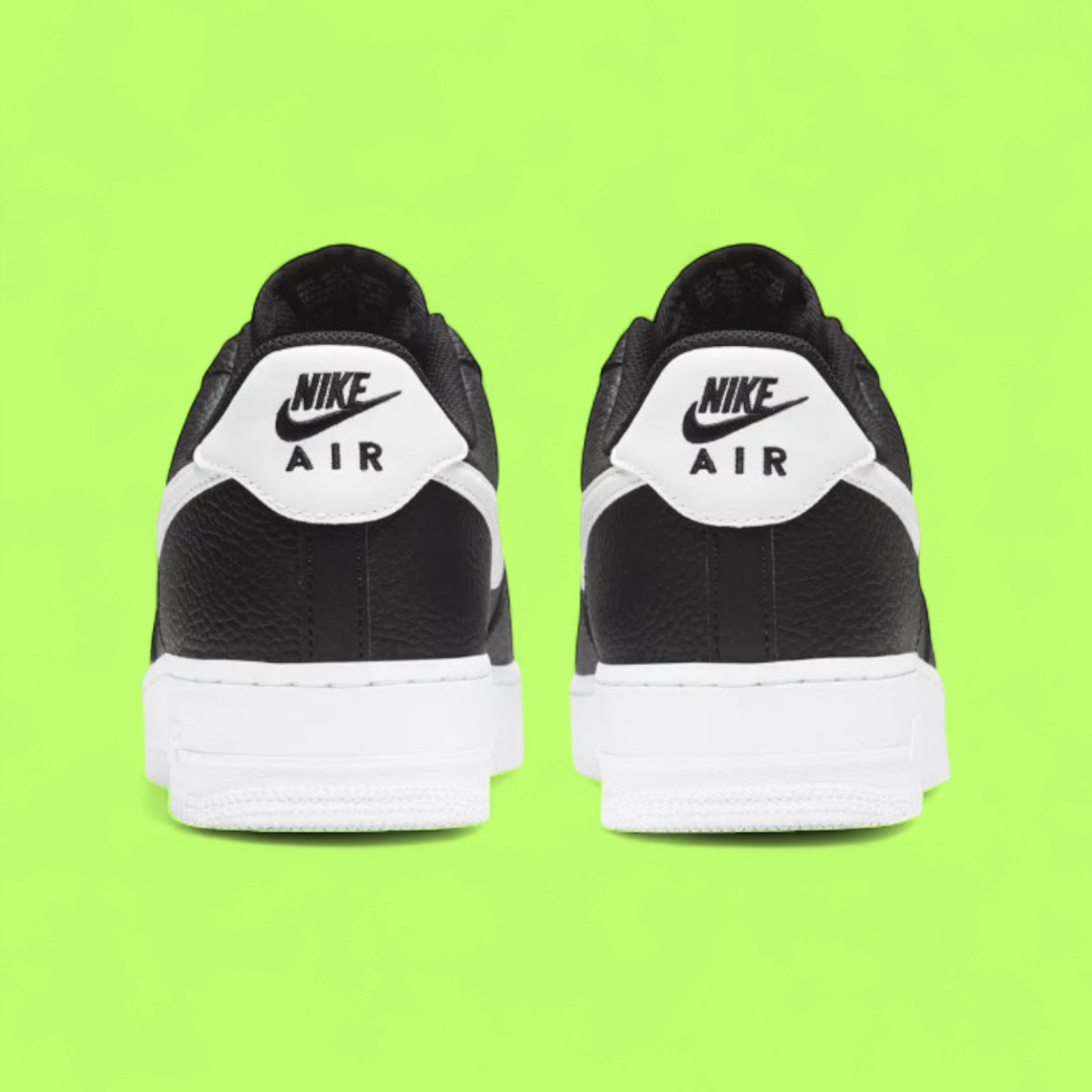 NIKE AIR FORCE 1 '07 BLACK MEN'S CLASSIC CASUAL SNEAKERS
