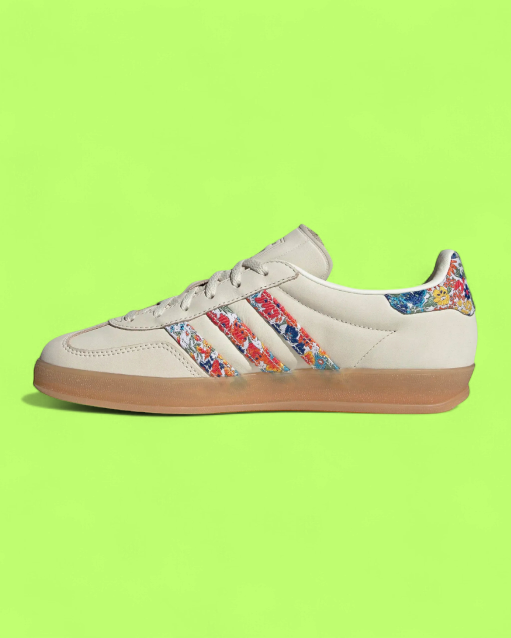 ADIDAS GAZELLE WHITE MULTICOLOR STRIPES CLASSIC SNEAKERS CWCD