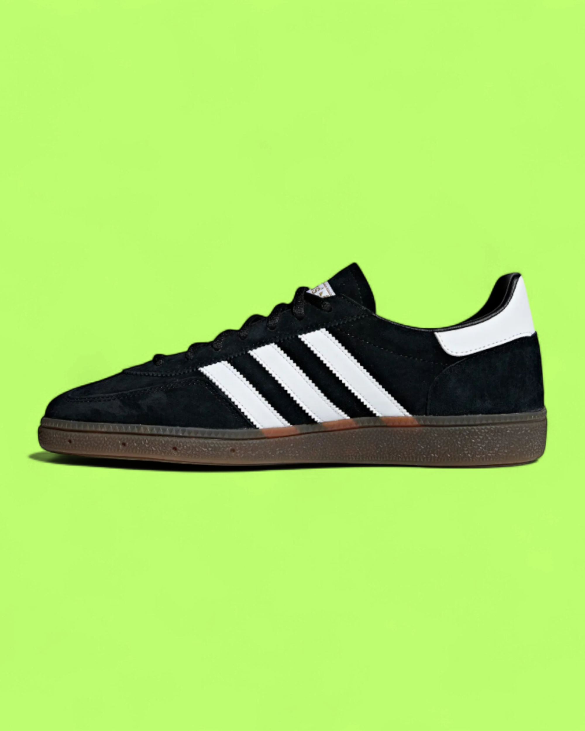 ADIDAS HANDBALL SPEZIAL BLACK WHITE SUEDE RETRO CASUAL SNEAKERS